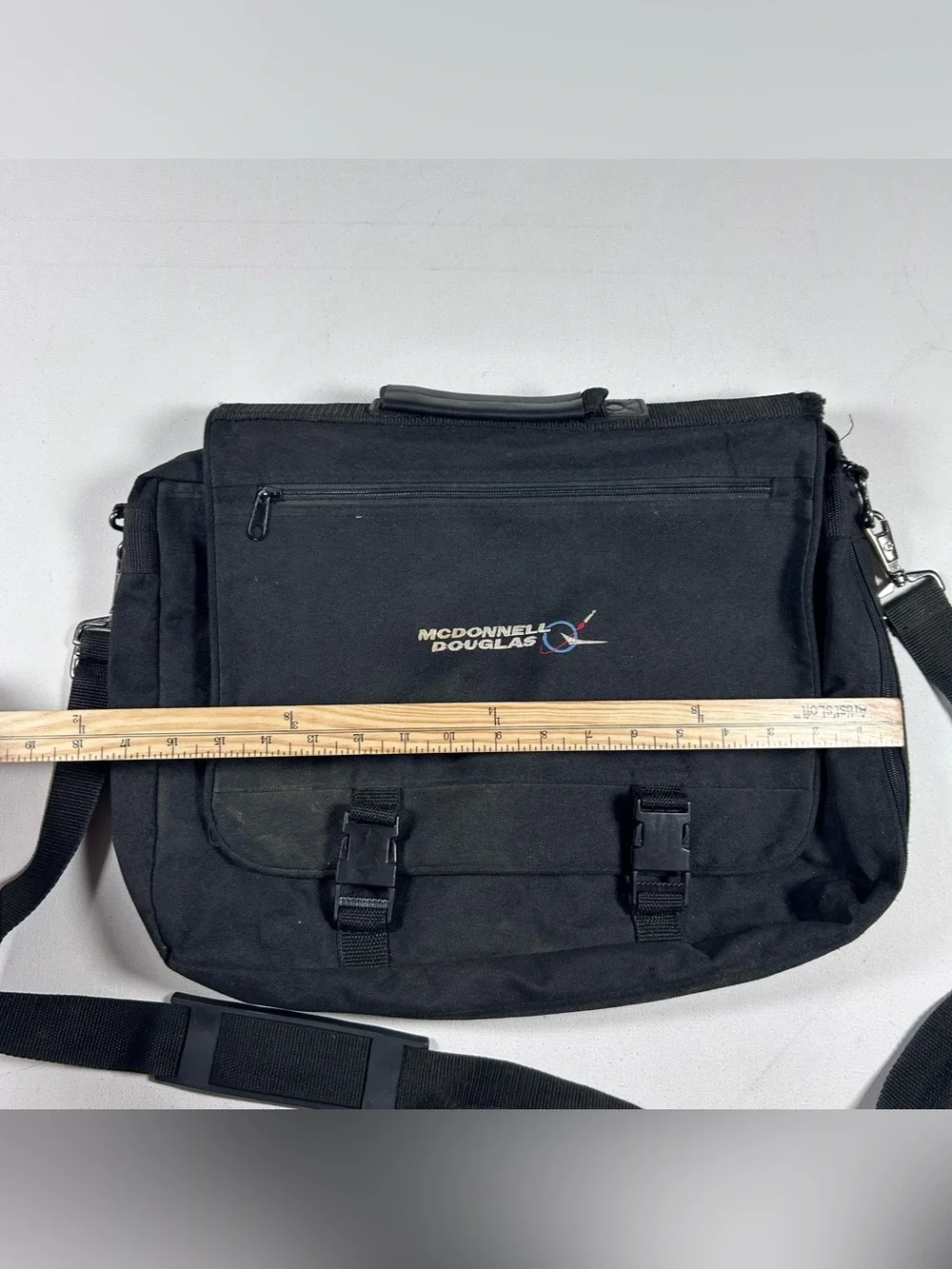 McDonnell Douglas Embroidered Vintage Laptop Bag 90s RARE